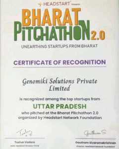 Startup of Year at Precision Medicine Awards 2024 organised by Voice of Healthcare and Next Edge